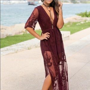 Wishlist Maxi Lace Dress